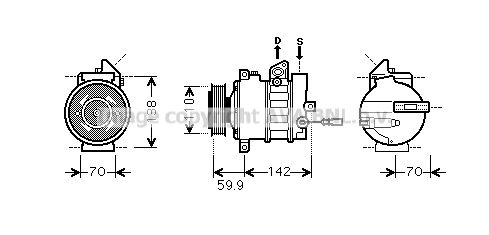 AVA QUALITY COOLING Kompressor,kliimaseade VWAK298